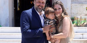 Γιάννης Καλλιάνος, Χάρις Δαμιανού με τον γιο τους