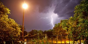 Εικόνα αρχείου από κεραυνό σε κακοκαιρία