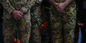 Κηδεία μαχητή στην Ουκρανία