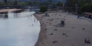 Πολύς κόσμος σήμερα στον Δνείπερο