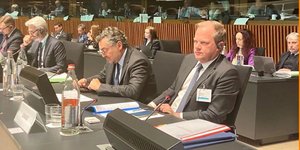 Ο Κώστας Καραμανλής στο Συμβούλιο Υπουργών Μεταφορών της ΕΕ 