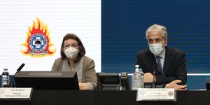 Λίνα Μενδώνη και Χρήστος Στυλιανίδης