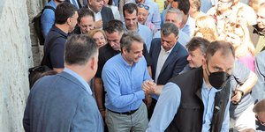 Ο πρωθυπουργός Κυριάκος Μητσοτάκης στην Κω