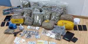 Τα ναρκωτικά που κατέσχεσε η ΕΛ.ΑΣ. από την εγκληματική οργάνωση