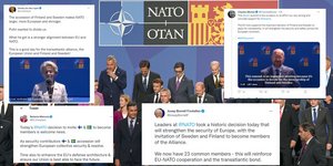 Οι ηγέτες της ΕΕ καλωσόρισαν τη διαδικασία ένταξης της Φινλανδίας και της Σουηδίας στο ΝΑΤΟ