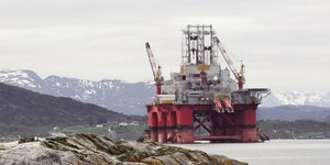 Εξέδρα άντλησης πετρελαίου στη Νορβηγία