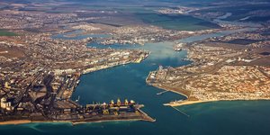 Αεροφωτογραφία του λιμανιού της Οδησσού