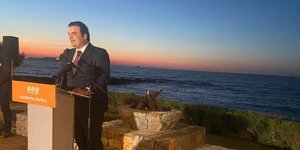 Ο Κυριάκος Πιερρακάκης στο δείπνο της Παγκρήτιας Τράπεζας