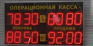 Ρωσία πίνακας ισοτιμιών σε δολάρια και ευρώ