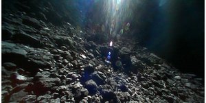 Λεπτομέρεια από την επιφάνεια του αστεροειδούς Ryugu