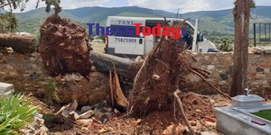 Καταστροφές από τη θεομηνία στις Σέρρες