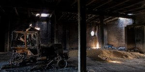 Mια φάρμα σιτηρών στην Cherkaska Lozova, στα περίχωρα του Χάρκοβο