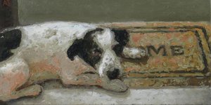 σκυλος σε πατακι 