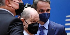 Όλαφ Σολτς, Κυριάκος Μητσοτάκης