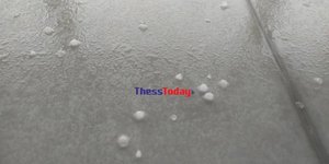 Κακοκαιρία Genesis: Χαλάζι στη Θεσσαλονίκη