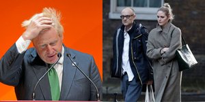 O Βρετανός πρωθυπουργός Μπόρις Τζόνσον και οι πρώην συνεργάτες του, Κλίο Γουάτσον και Ντόμινικ Κάμινγκς