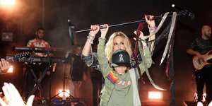 H Αννα Βίσση με τον εγγονό της
