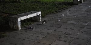 Το παγκάκι που σημειώθηκε το αιματηρό επεισόδιο