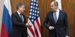 Άντονι Μπλίνκεν και Σεργκέι Λαβρόφ σε συνάντηση πριν το πόλεμο