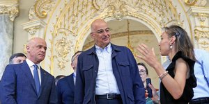 Ο Νίκος Δένδιας στην Οδησσό της Ουκρανίας