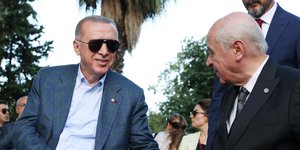 Ο Ερντογάν με τον Μπαχτσελί