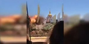 Η στιγμή της έκρηξης καταγράφηκε σε βίντεο