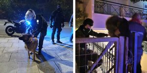 Αστυνομικοί σώζουν ζώα από απειλούμενες κατοικίες