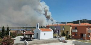 Η φωτιά στο Αριστήνο Έβρου