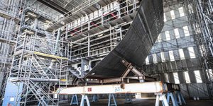 Εικόνα από την κατασκευή της πρώτης φρεγάτας Belharra που θα παραλάβει η χώρα μας