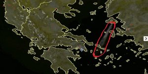 Ο καπνός από τη φωτιά της Λέσβου έφτασε στις Κυκλάδες