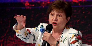 Η επικεφαλής του ΔΝΤ Κρισταλίνα Γκεοργκίεβα στη σύνοδο της G20