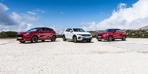 VW T-Roc vs Ford Puma vs Renault Arkana