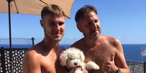 Ο Jack Fenton με τον πατέρα του Miguel 