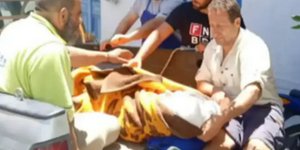 Έτσι μετέφεραν την τραυματισμένη γυναίκα