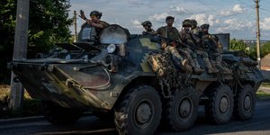 Ουκρανοί στρατιώτες στην προσπάθεια ανακατάληψης της Χερσώνας στη Νότια Ουκρανία