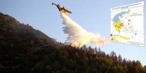 χάρτης κινδύνου πυρκαγιάς