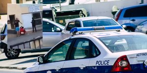 Σοκ με βίντεο που δείχνει άνδρα να κλωτσά γυναίκα που κρατά παιδί στην αγκαλιά της