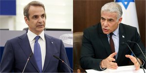 μητσοτάκης και λαπίν