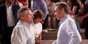 Ο Κυριάκος Μητσοτάκης και ο Τεντ Σαράντος