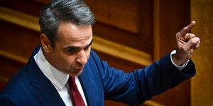 Ο Κυριάκος Μητσοτάκης στη Βουλή