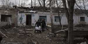 Κατεστραμμένη ιατρική εγκατάσταση στην Ουκρανία