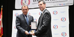 Ο Νίκος Παναγιωτόπουλος στην εκδήλωση των AHEPA