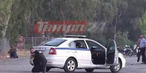 Στιγμιότυπο από την αστυνομική επιχείρηση στην Πάτρα
