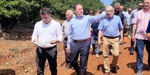 Ο Στέλιος Πέτσας στον Δομοκό