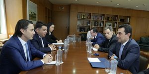 Συνάντηση Κώστα Σκρέκα -Αμός Χοχστάιν