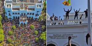 Χάος στη Σρι Λάνκα: Διαδηλωτές στο πρωθυπουργικό γραφείο