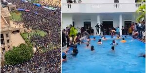 Διαδηλωτές εισέβαλαν στο προεδρικό μέγαρο της Σρι Λάνκα