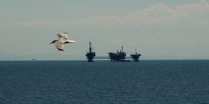 Η πλατφόρμα άντλησης πετρελαίου στη Θάσο
