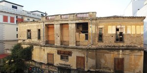 Η ερειπωμένη οικία Πόρκες-Όστεν, το μετέπειτα Ωδείο Αθηνών 