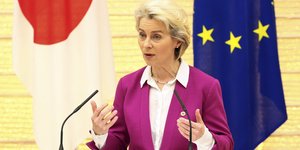 Η Ούρσουλα Φον ντερ Λάιεν στην Ιαπωνία